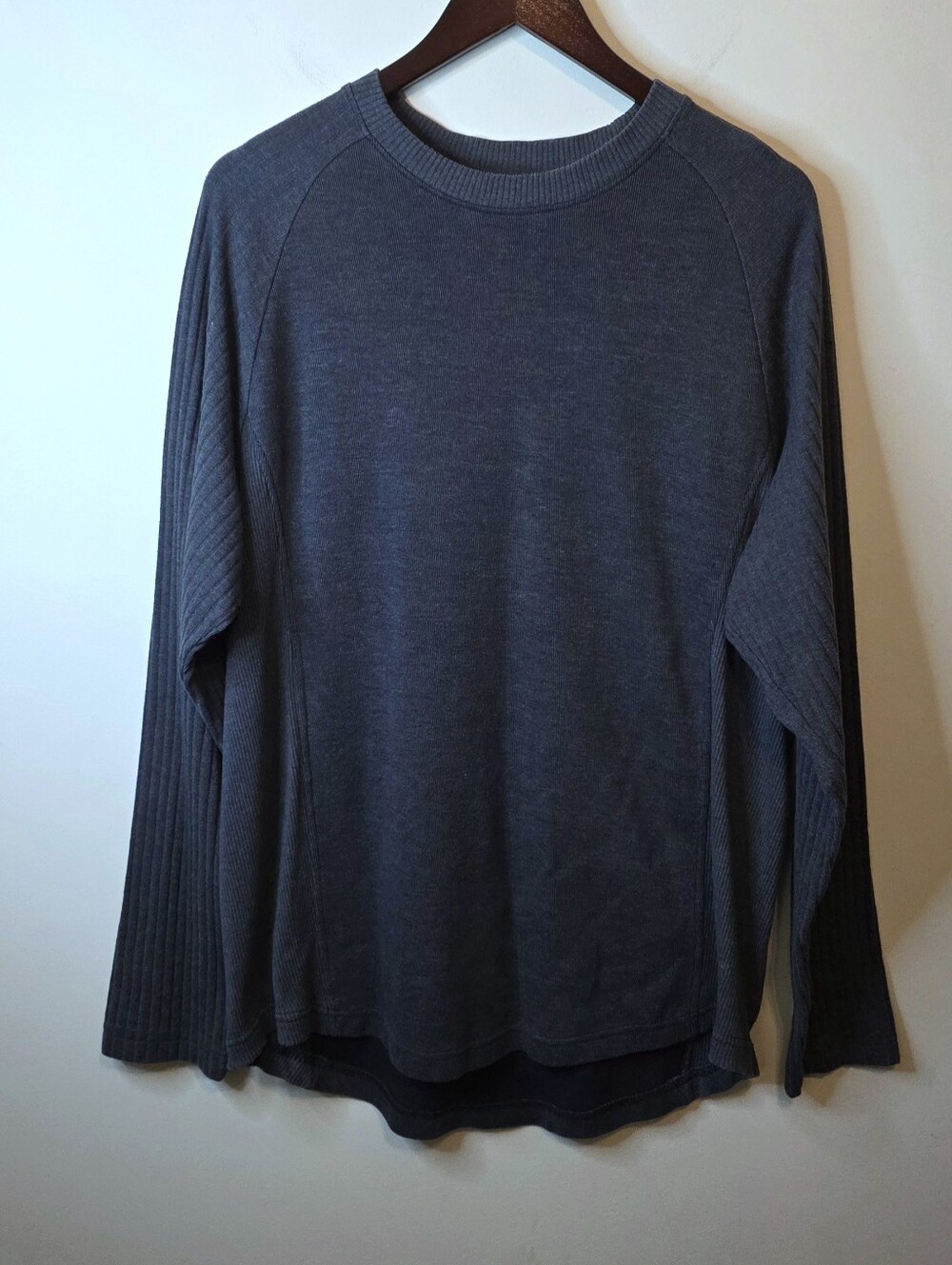 Vintage 2005 Timberland Men's Crewneck Sweater Ribbed Sleeve Gray Size Large
